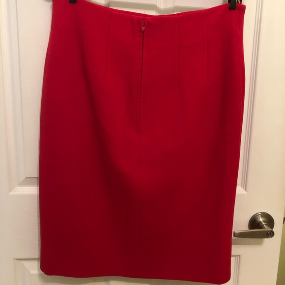 CELINE vintage, 100% wool skirt, dark pink/red - Picture 5 of 6